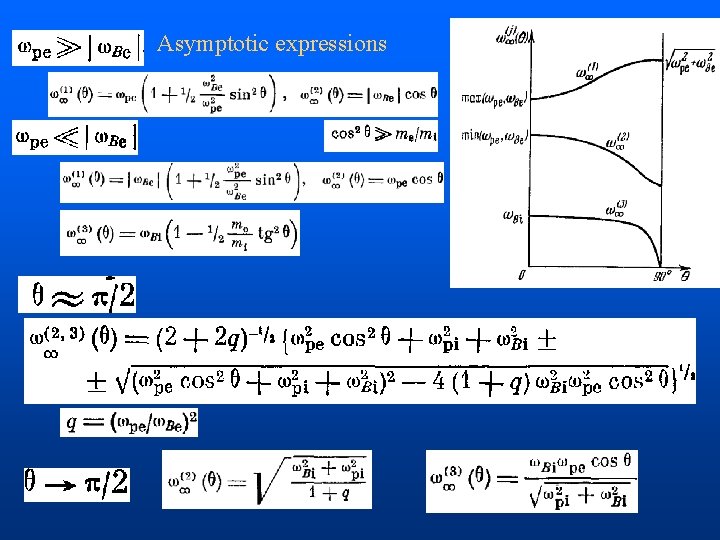 Asymptotic expressions 