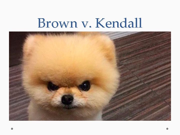 Brown v. Kendall 