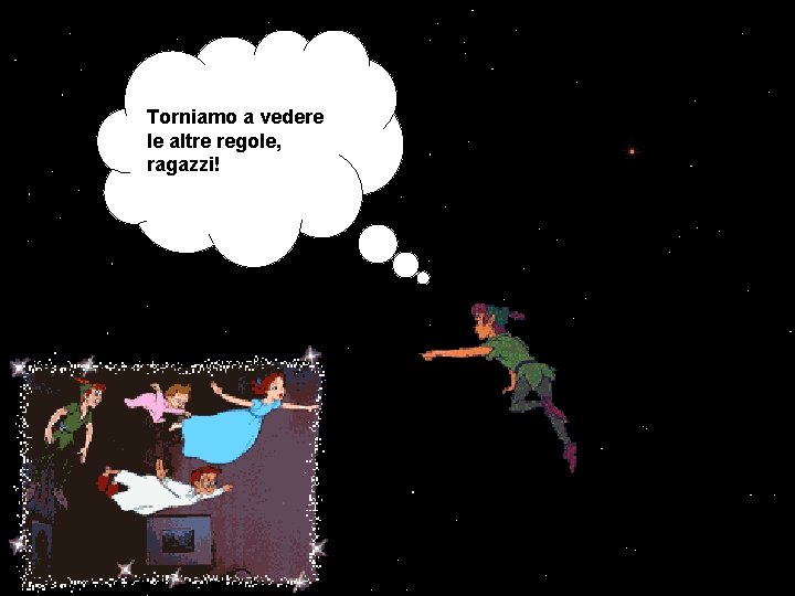 Torniamo a vedere le altre regole, ragazzi! Torniamo a vedere le altre regole, ragazzi!