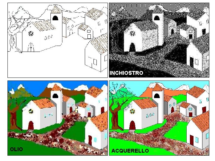 INCHIOSTRO OLIO ACQUERELLO INCHIOSTRO OLIO ACQUERELLO