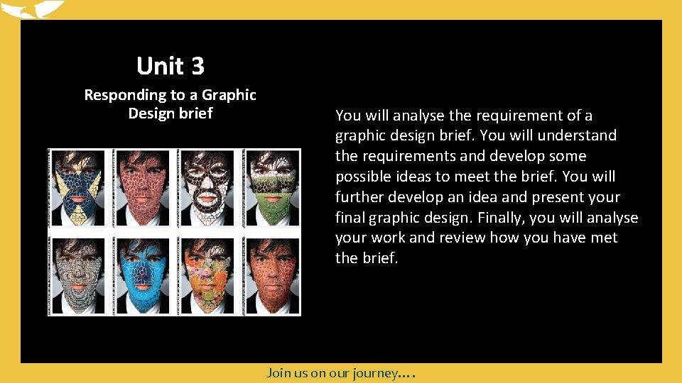 Unit 3 Responding to a Graphic Design brief You will analyse the requirement of