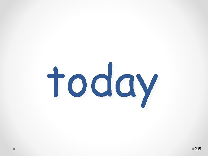 today 205 