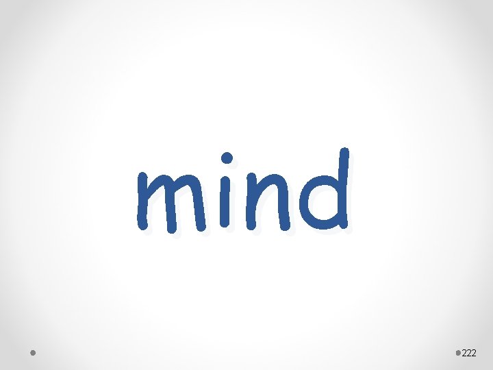mind 222 