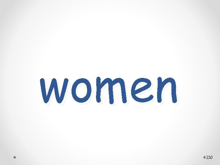 women 230 