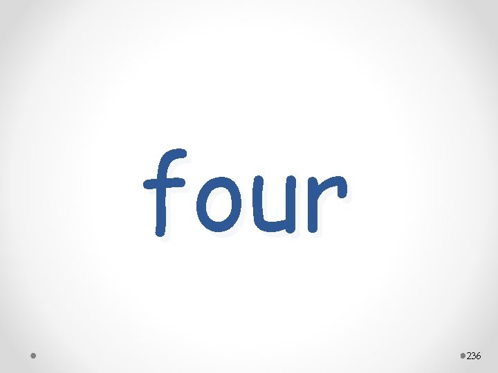 four 236 