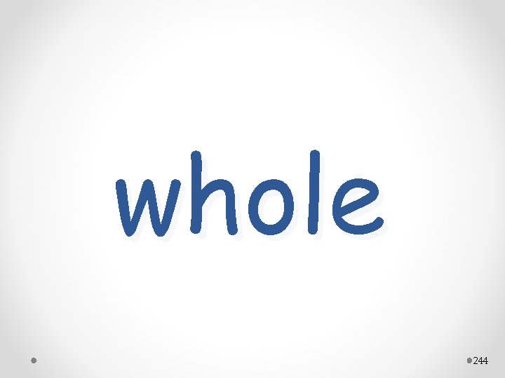 whole 244 