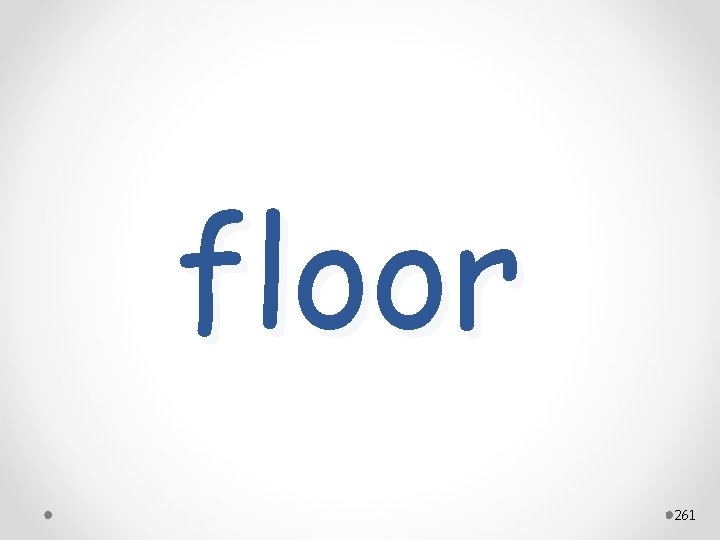 floor 261 