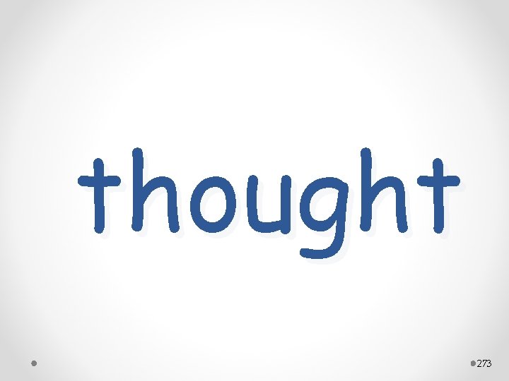 thought 273 