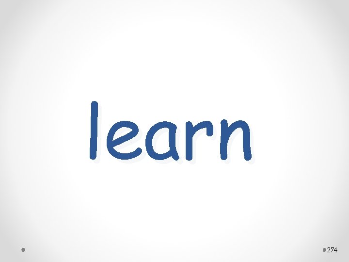 learn 274 