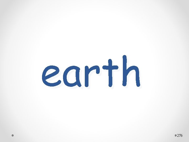 earth 276 