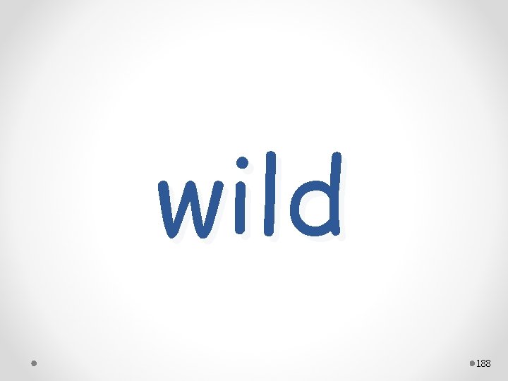 wild 188 