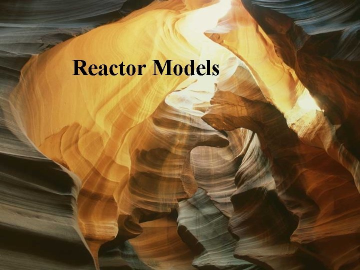 Reactor Models 