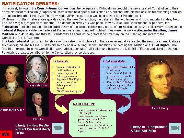 RATIFICATION DEBATES: Immediately following the Constitutional Convention the delegates to Philadelphia brought the newly