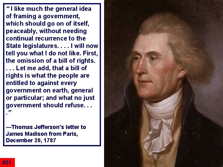 “ I like much the general idea of framing a government, which should go “ I like much the general idea of framing a government, which should go
