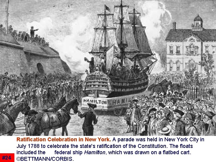 Ratification Celebration in New York. A parade was held in New York City in