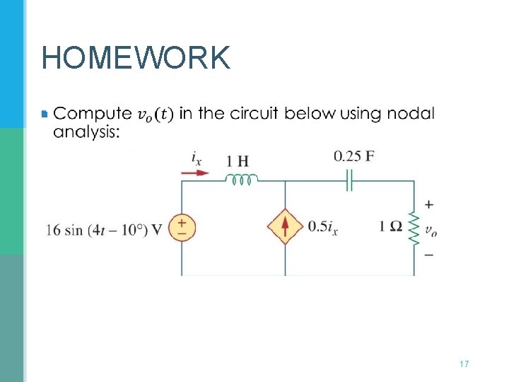 HOMEWORK § 17 HOMEWORK § 17