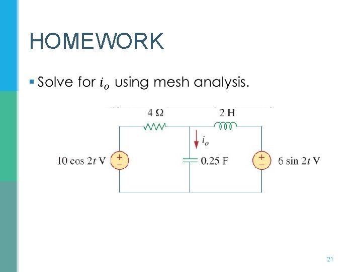 HOMEWORK § 21 HOMEWORK § 21