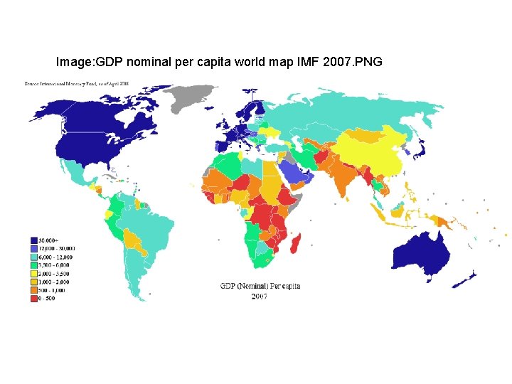 Image: GDP nominal per capita world map IMF 2007. PNG 