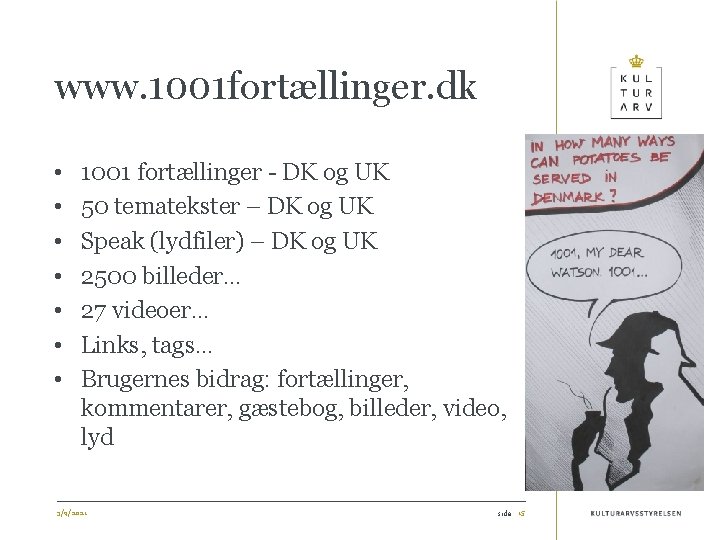 www. 1001 fortællinger. dk • • 1001 fortællinger - DK og UK 50 tematekster