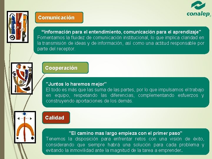 Comunicación "Información para el entendimiento, comunicación para el aprendizaje" Fomentamos la fluidez de comunicación