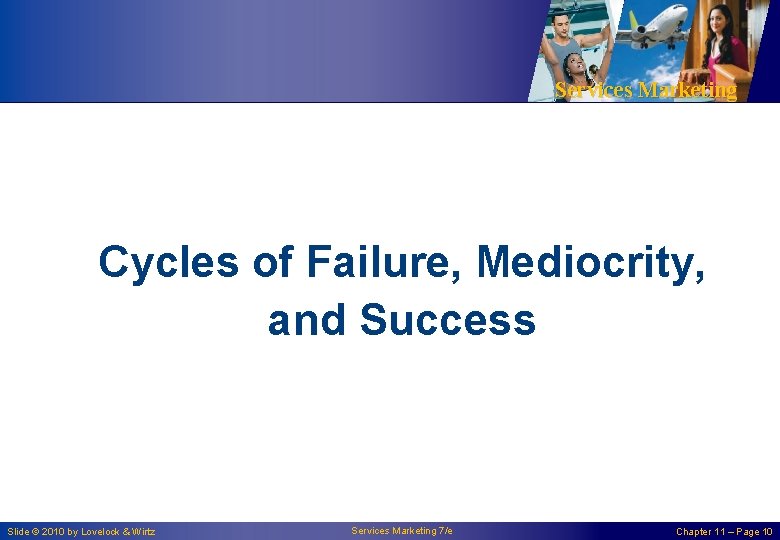Services Marketing Cycles of Failure, Mediocrity, and Success Slide © 2010 by Lovelock &
