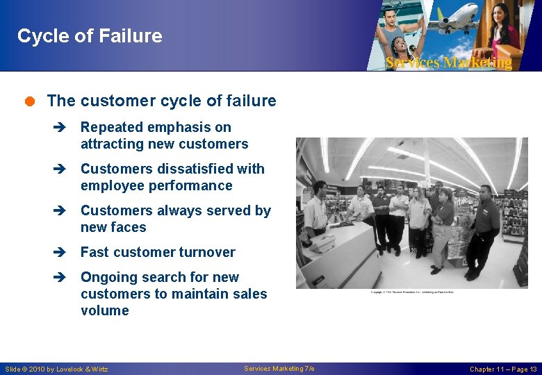 Cycle of Failure Services Marketing = The customer cycle of failure è Repeated emphasis