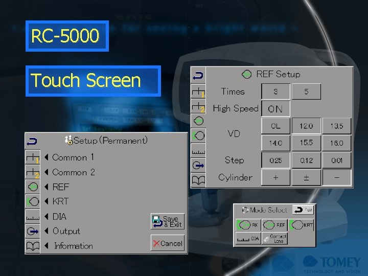 RC-5000 Touch Screen 