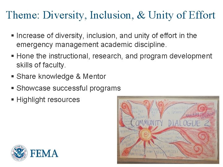 Theme: Diversity, Inclusion, & Unity of Effort § Increase of diversity, inclusion, and unity