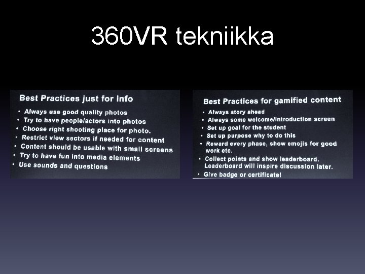 360 VR tekniikka 