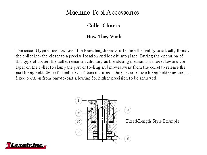 Machine Tool Accessories Collet Closers How They Work The second type of construction, the Machine Tool Accessories Collet Closers How They Work The second type of construction, the