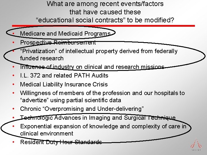 What are among recent events/factors that have caused these “educational social contracts” to be What are among recent events/factors that have caused these “educational social contracts” to be