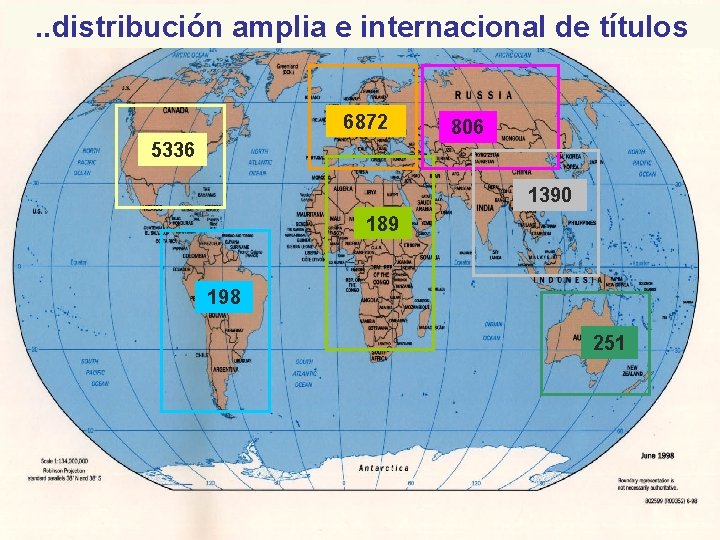 . . distribución amplia e internacional de títulos 6872 806 5336 1390 189 198