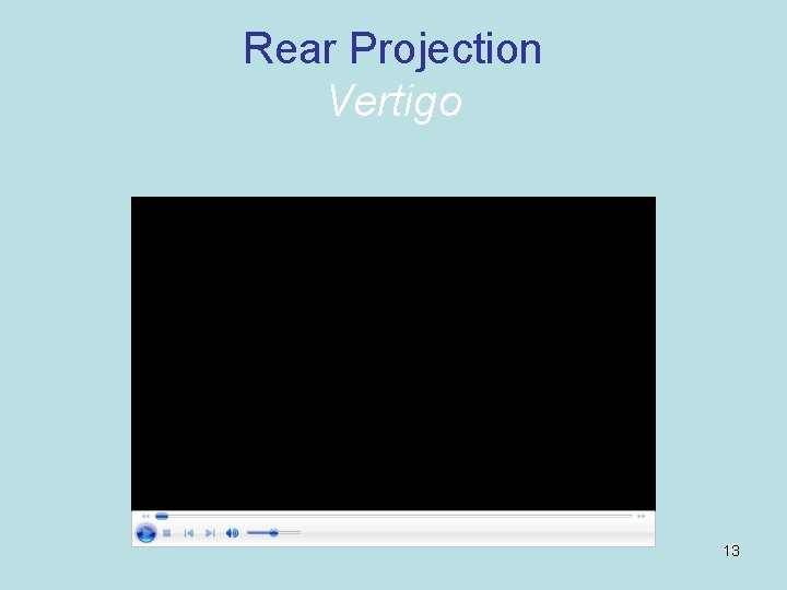 Rear Projection Vertigo 48 13 