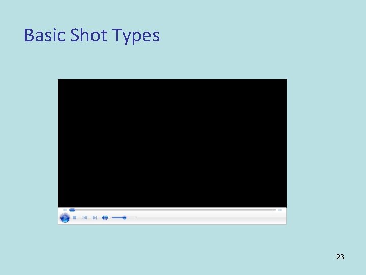 Basic Shot Types 54 23 