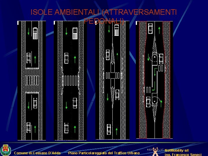 ISOLE AMBIENTALI (ATTRAVERSAMENTI PEDONALI) Comune di Cassano D’Adda Piano Particolareggiato del Traffico Urbano Net.