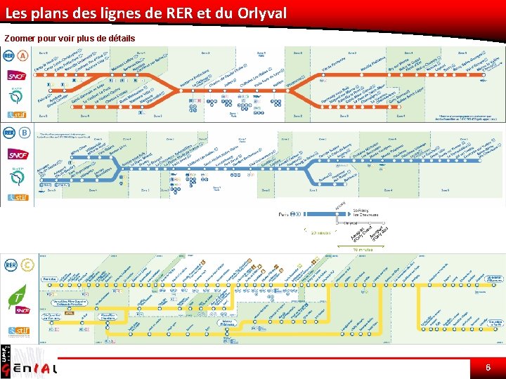 Les plans des lignes de RER et du Orlyval Zoomer pour voir plus de