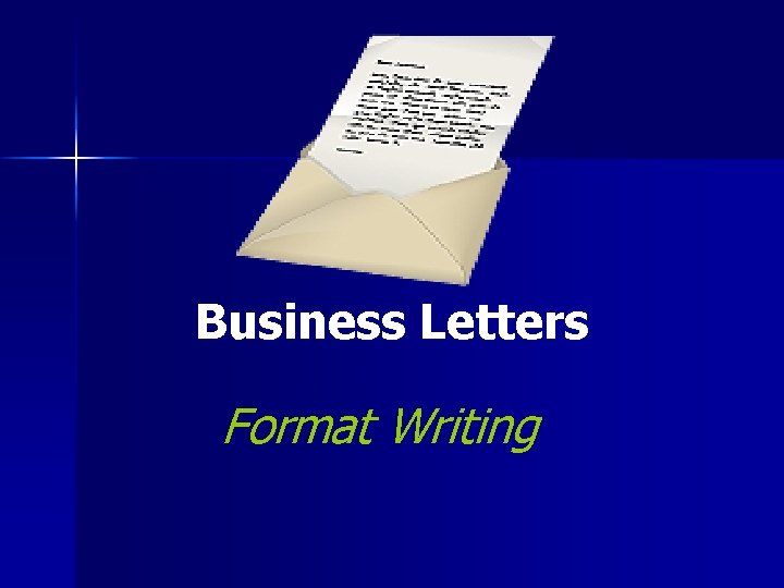 Business Letters Format Writing 