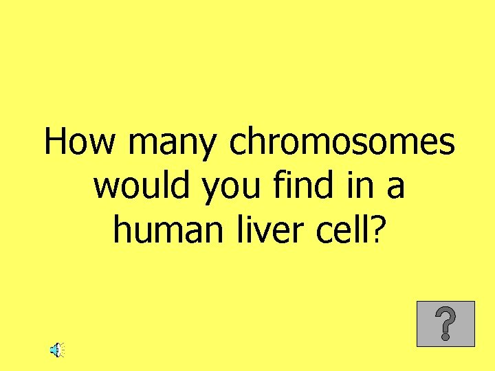 How many chromosomes would you find in a human liver cell? 