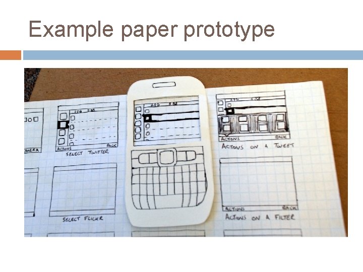 Example paper prototype 