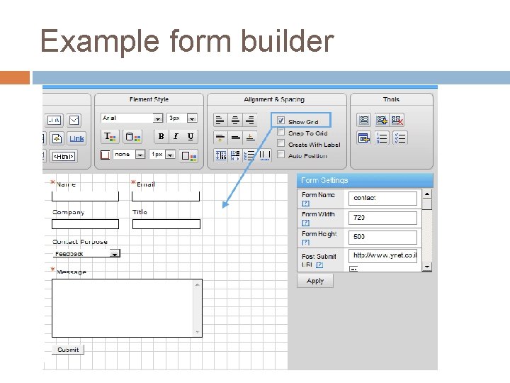 Example form builder 