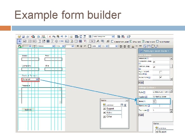 Example form builder 