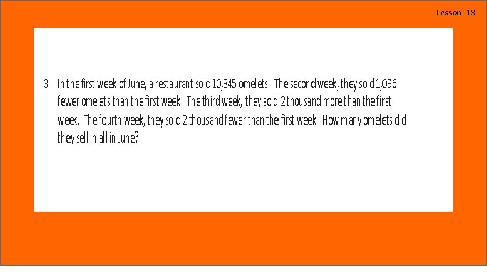 Lesson 18 Lesson 18