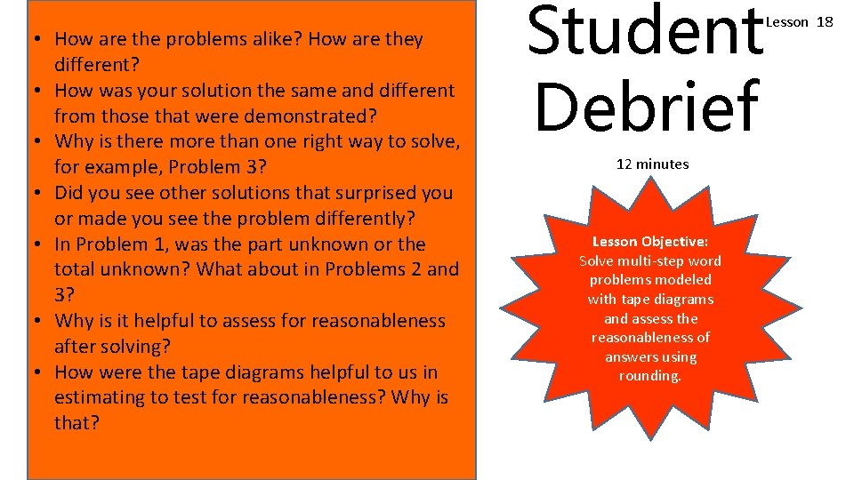 • How are the problems alike? How are they different? • How was • How are the problems alike? How are they different? • How was