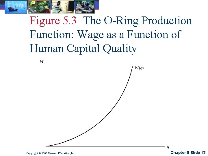 Figure 5. 3 The O-Ring Production Function: Wage as a Function of Human Capital