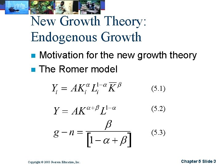 New Growth Theory: Endogenous Growth n n Motivation for the new growth theory The