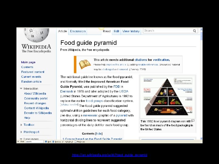 http: //en. wikipedia. org/wiki/Food_guide_pyramid 