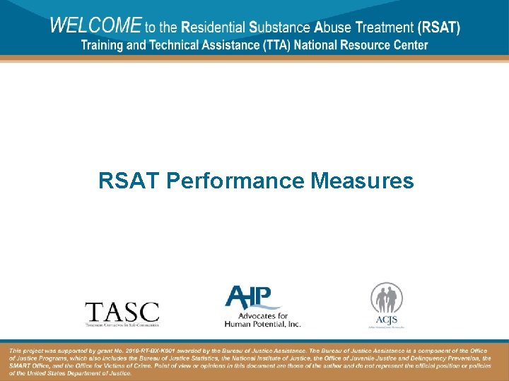 RSAT Performance Measures 