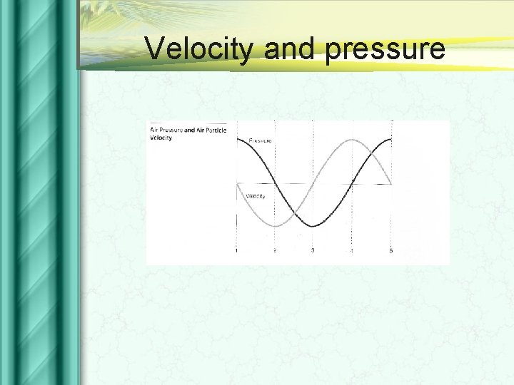 Velocity and pressure 