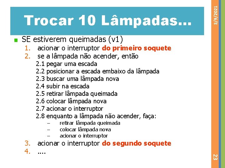 3/9/2021 Trocar 10 Lâmpadas. . . SE estiverem queimadas (v 1) 1. acionar o