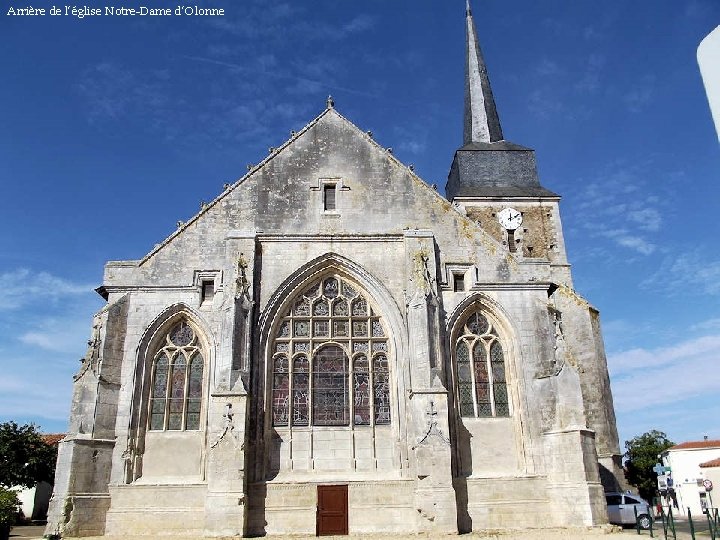 Arrière de l’église Notre-Dame d’Olonne 